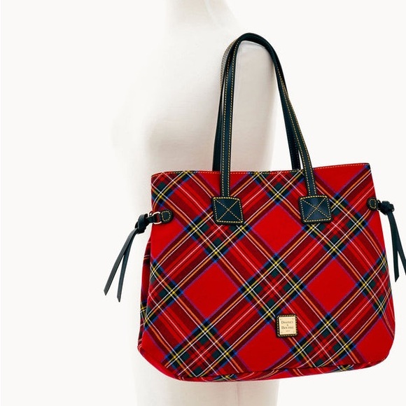 Dooney & Bourke Tartan Victoria Tote - Picture 1 of 8